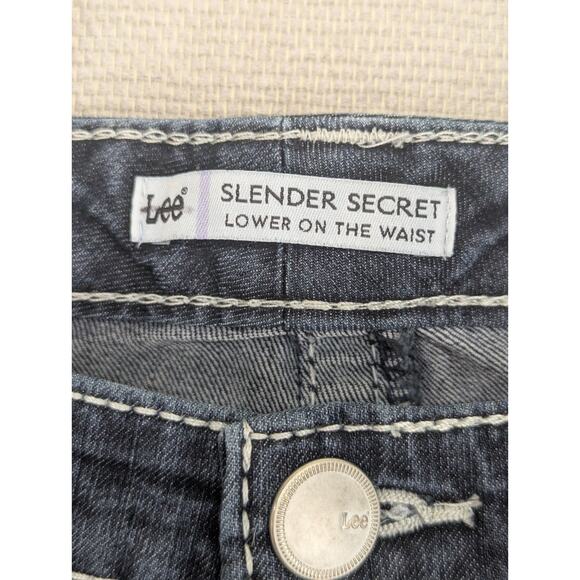 Lee Slender Secret Blue Jean Capri 16 Petite Lower On The Waist -0625D154 - Picture 2 of 8